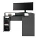 Schreibtisch >ZOCKER 2< in anthrazit - 138,7x90,3x138,7cm (BxHxT)