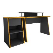 Gamingtisch >ZOCKER PRO 2< in anthrazit - 49,4x77,7x50cm (BxHxT)