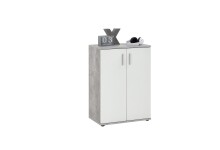 Kommode >ALBI 1< in Beton LA-weiß - 60x83x35cm (BxHxT)