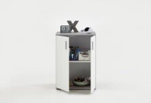 Kommode >ALBI 1< in Beton LA-weiß - 60x83x35cm (BxHxT)
