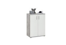 Kommode >ALBI 1< in Beton LA-weiß - 60x83x35cm (BxHxT)