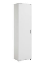 Schuhschrank >INCA 1< in weiß - 50x184x34,5cm (BxHxT)