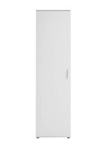 Schuhschrank >INCA 1< in weiß - 50x184x34,5cm (BxHxT)