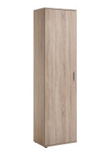 Schuhschrank >INCA 1< in Eiche Dekor - 50x184x34,5cm (BxHxT)