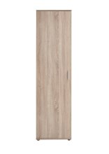 Schuhschrank >INCA 1< in Eiche Dekor - 50x184x34,5cm (BxHxT)