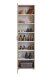 Schuhschrank >INCA 1< in Eiche Dekor - 50x184x34,5cm (BxHxT)