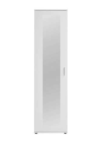 Garderobenschrank >INCA 2< in weiß - 50x184x34,5cm (BxHxT)