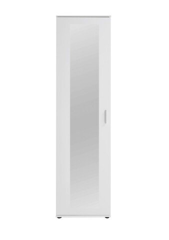 Garderobenschrank >INCA 2< in weiß - 50x184x34,5cm (BxHxT)