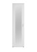 Garderobenschrank >INCA 2< in weiß - 50x184x34,5cm (BxHxT)