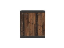 Kommode >BRISTOL 1< in Matera-Old Style dunkel - 80x89,9x34,9cm (BxHxT)