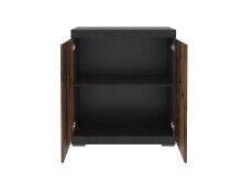Kommode >BRISTOL 1< in Matera-Old Style dunkel - 80x89,9x34,9cm (BxHxT)