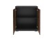 Kommode >BRISTOL 1< in Matera-Old Style dunkel - 80x89,9x34,9cm (BxHxT)
