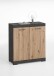 Kommode >BRISTOL 1< in Matera-Artisan Eiche - 80x89,9x34,9cm (BxHxT)