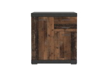 Kommode >BRISTOL 2< in Matera-Old Style dunkel - 80x89,9x34,9cm (BxHxT)