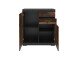 Kommode >BRISTOL 2< in Matera-Old Style dunkel - 80x89,9x34,9cm (BxHxT)