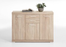 Kombikommode >BRISTOL 3< in Eiche Dekor - 120x89,9x34,9cm (BxHxT)