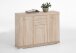 Kombikommode >BRISTOL 3< in Eiche Dekor - 120x89,9x34,9cm (BxHxT)