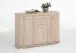 Kombikommode >BRISTOL 3< in Eiche Dekor - 120x89,9x34,9cm (BxHxT)
