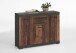Kombikommode >BRISTOL 3< in Matera-Old Style dunkel - 120x89,9x34,9cm (BxHxT)