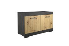 Garderobenschrank >BRISTOL 300< in Matera-Artisan Eiche - 80x50x34,9cm (BxHxT)
