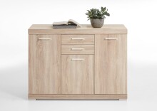 Kombikommode >BRISTOL 3 XL< in Eiche Dekor - 120x89,9x49,9cm (BxHxT)