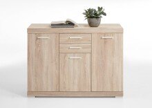 Kombikommode >BRISTOL 3 XL< in Eiche Dekor - 120x89,9x49,9cm (BxHxT)