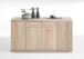 Kombikommode >BRISTOL 4 XL< in Eiche Dekor - 160x89,9x49,9cm (BxHxT)