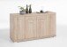 Kombikommode >BRISTOL 4 XL< in Eiche Dekor - 160x89,9x49,9cm (BxHxT)