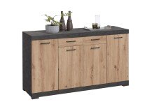 Kombikommode >BRISTOL 4 XL< in Matera-Artisan Eiche...