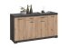 Kombikommode >BRISTOL 4 XL< in Matera-Artisan Eiche - 160x89,9x49,9cm (BxHxT)