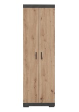 Garderobenschrank >BRISTOL 500< in Matera-Artisan Eiche - 60x195x34,9cm (BxHxT)