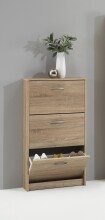 Schuhregal >STEP 3< in Eiche Dekor - 58,5x104,5x17cm (BxHxT)