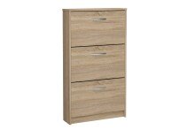 Schuhregal >STEP 3< in Eiche Dekor - 58,5x104,5x17cm (BxHxT)