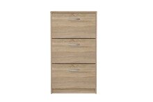 Schuhregal >STEP 3< in Eiche Dekor - 58,5x104,5x17cm (BxHxT)
