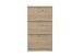 Schuhregal >STEP 3< in Eiche Dekor - 58,5x104,5x17cm (BxHxT)