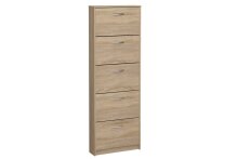 Schuhregal >STEP 5< in Eiche Dekor - 58,5x168,5x17cm (BxHxT)