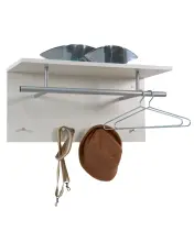 Wandgarderobe >SPOT< in weiß - 72x34,5x29,3cm...
