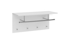 Wandgarderobe >SPOT< in weiß - 72x34,5x29,3cm (BxHxT)