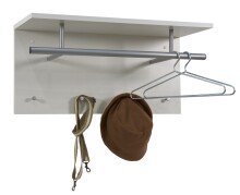 Wandgarderobe >SPOT< in weiß - 72x34,5x29,3cm (BxHxT)