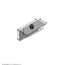 Garderobe >SPOT< in Old Style dunkel - 72x34,5x29,3cm (BxHxT)