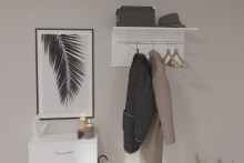 Garderobe >SPOT UP< in hochlanz weiß - 72x35x29,3cm (BxHxT)