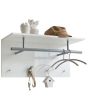 Garderobe >SPOT UP< in hochlanz weiß - 72x35x29,3cm (BxHxT)