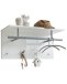 Garderobe >SPOT UP< in hochlanz weiß - 72x35x29,3cm (BxHxT)