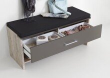 Garderobe >ALAN 4< in Sandeiche Dekor-Lava - 100x42x38cm (BxHxT)