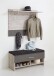 Garderobe >ALAN 4< in Sandeiche Dekor-Lava - 100x42x38cm (BxHxT)