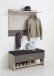 Garderobe >ALAN 4< in Sandeiche Dekor-Lava - 100x42x38cm (BxHxT)