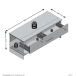 Garderobe >ALAN 4< in Sandeiche Dekor-Lava - 100x42x38cm (BxHxT)