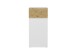 Kommode >BELM 2< in Brillantweiß-Artisan Eiche - 55x115x42cm (BxHxT)