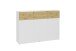 Kommode >BELM 4< in Brillantweiß-Artisan Eiche - 163x115x42cm (BxHxT)