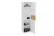 Garderobenschrank >BELM 6< in Brillantweiß-Artisan Eiche - 5,4x19,9x4cm (BxHxT)